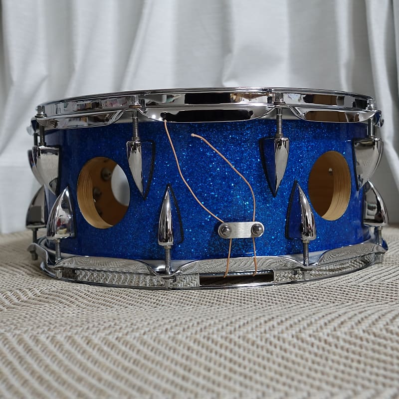 O.C.D.P 14x6 - 30 Ply 4 Vented Snare - Blue Sparkle | Reverb