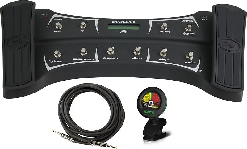 Peavey Sanpera II Foot Controller w/ Guitar Cable and Tuner