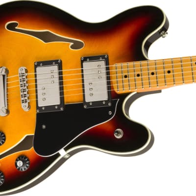Squier Classic Vibe Starcaster Semi-Hollow Guitar, Maple FB, 3-Color Sunburst image 4