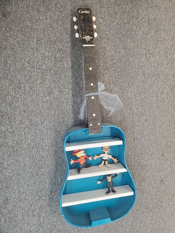 Cortley guitar made into a Shelf for the music room Dudley Do-Right, Snidely Whiplash image 1