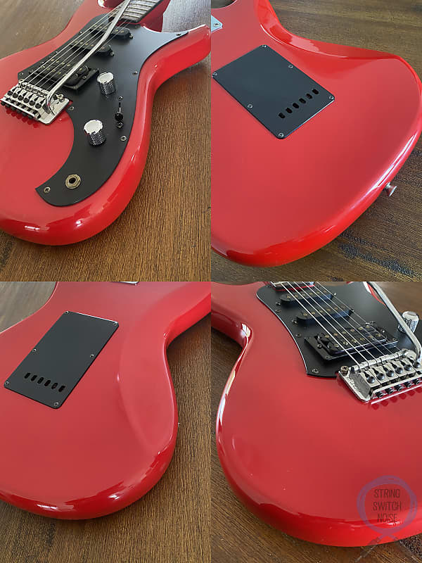 Aria Pro II Guitar, RS Wildcat, HSS SUPER STRAT, Red, MIJ