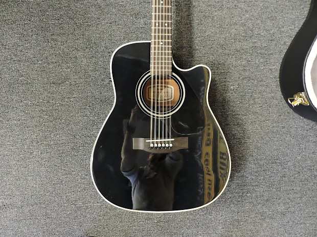 Yamaha FGX 412C 12 String Black