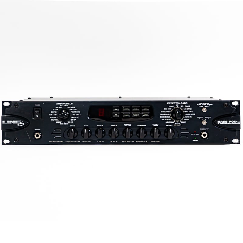 ベース LINE6 BASS POD PRO The Line 6 Bass Pod Pro Rack-mountable Modeller – AME Music