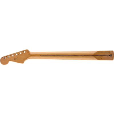 Genuine Fender Roasted Maple Stratocaster Neck 9.5" Pau Ferro C Shape image 3
