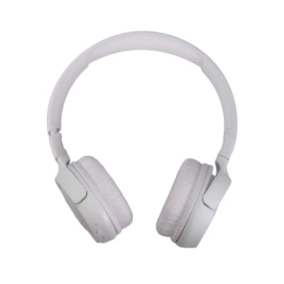 JBL Tune 510BT Wireless On-Ear Headphones (White) + JBL Go 2 Wireless Waterproof Speaker Cyan image 4