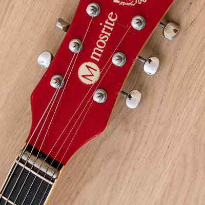 1970s Mosrite Ventures Model Vintage Guitar Strawberry Red w/ Case, Firstman Japan image 4