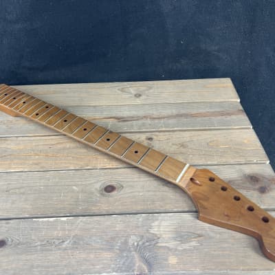 Real Life Relics Nitro Roasted Maple Strat® Stratocaster Neck Maple W Maple Fingerboard RLR-SRMM #1