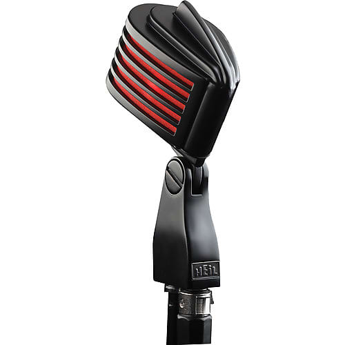 Heil Sound The Fin Vocal Microphone with LED Lights (Matte Black Body, Red LEDs) 885936695243 image 1