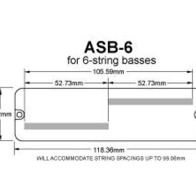 Seymour Duncan ASB-5s Soapbar 5 String Bass Phase I Set (FENDER 18FT ) Bartolini P2 & P4 Replacement image 3