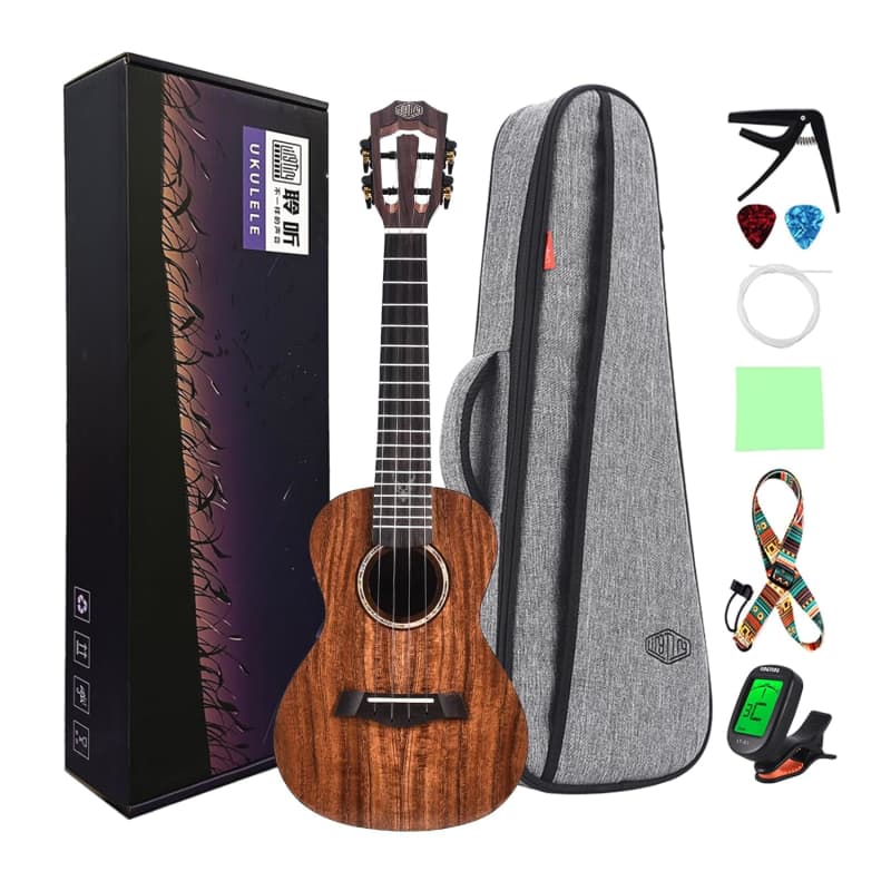 Silent Ukulele, 23 Inch Okoume Body Electric Ukulele For Practice