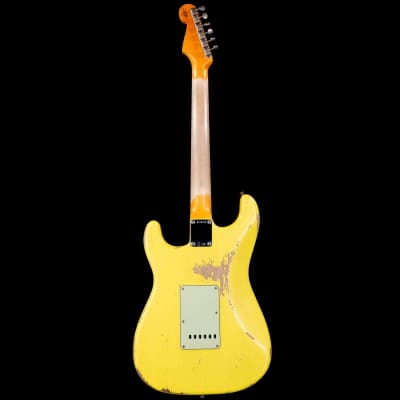 Fender Custom Shop Alley Cat Stratocaster Hvy Relic HSS Rosewood Board Vintage Trem Graffiti Yellow R120412 image 6