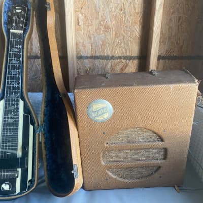 National  New Yorker guitar / Amp model 25 1937 black and white for sale