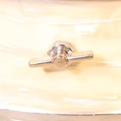 Camco 5x14 Tuxedo Snare Vintage 1960's White Marine Pearl image 6