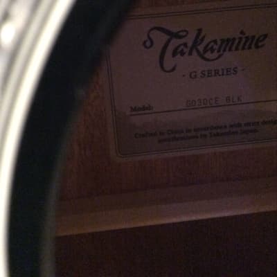 Takamine GD30CE- BLK G30 Series Dreadnought Cutaway Acoustic/Electric Guitar Gloss Black image 4