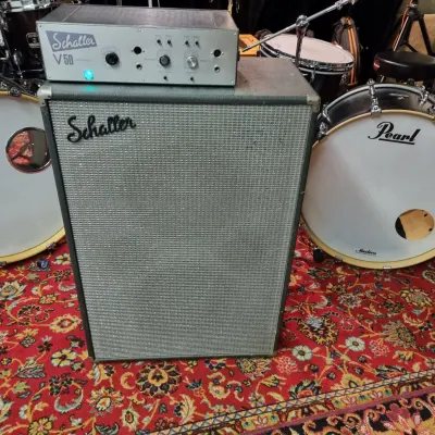 Schaller V50 Amp and Cabinet with Goodmans 12" Speakers for sale