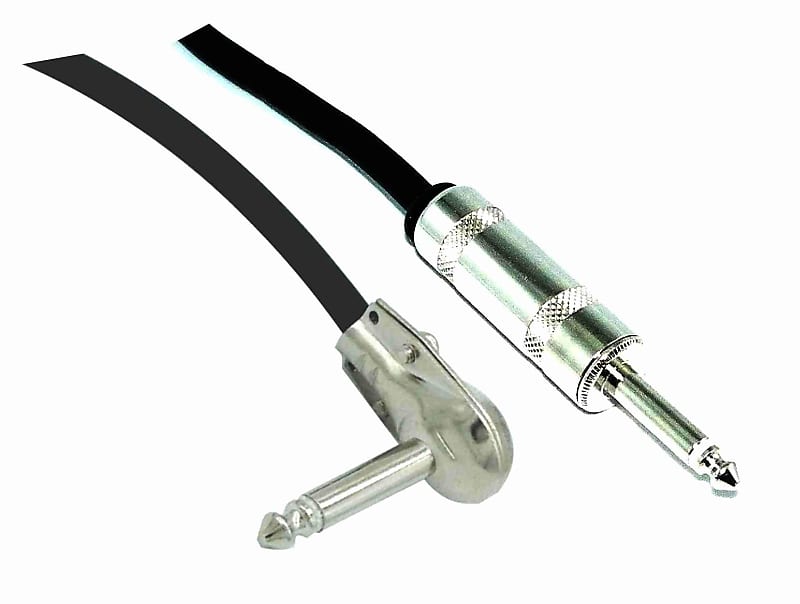 AMERICAN RECORDER High Performance Guitar Cable - 1/4" Straight to Right Angle - 15 feet image 1