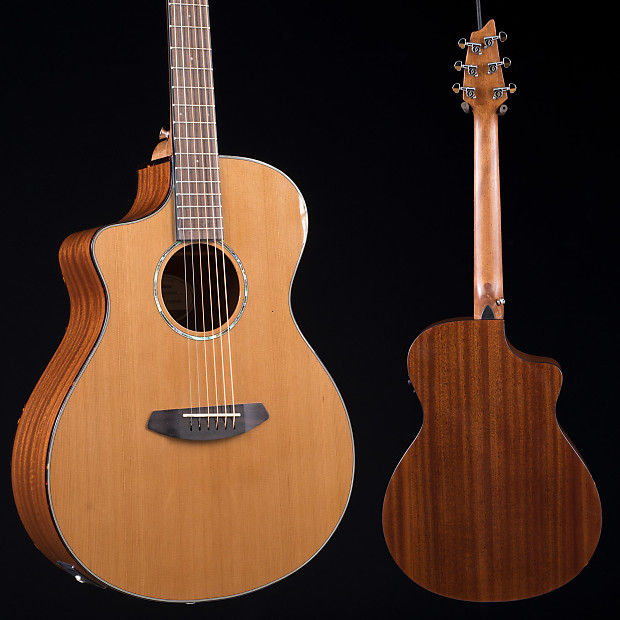 Breedlove Pursuit Concert LH Cutaway Acoustic/Electric Guitar (Left-Handed) Gloss Natural 2016 image 3