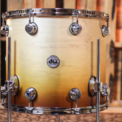 DW Collector's Maple SSC Satin Burnt Toast Fade Drum Set - 22,10,12,16 - SO#1313032 image 5