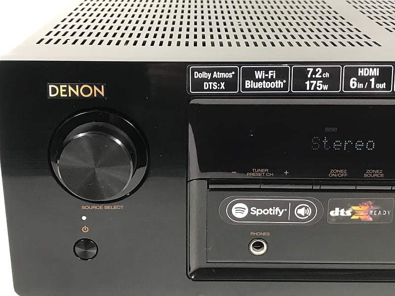 Denon AVR-X1300W 7.2 Channel Full 4K Ultra HD Av Receiver With  Bluetooth/Wi-Fi