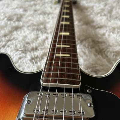 1965-1967 España Crucianelli ES-Style Hollowbody Electric Guitar w/ TKL HSC image 3