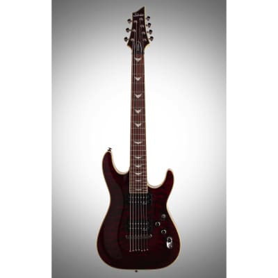 Schecter Omen Extreme 7-String Electric Guitar, Black Cherry image 2