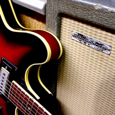 HARPTONE 420 1969 2-Tone Cherryburst.  This is a Standel guitar rebranded.  Built by SAM KOONTZ. image 23