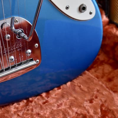 1997 Fender Japan O-Serial JM66 ’62 Reissue Jazzmaster Lake Placid Blue w/Matching Headstock CIJ Offset image 10