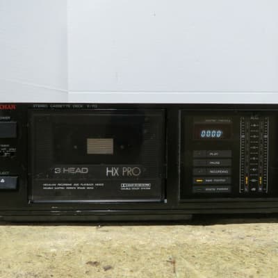 Luxman K - 112 3-Head, 2-Motor Cassette Deck - Dolby B/C/HX 1987 Black image 2