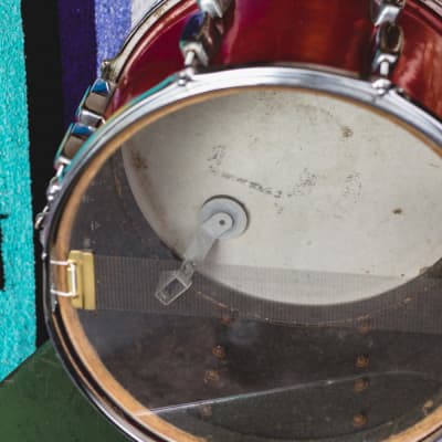 Rogers 1950s Marching Snare in Sparkling Red Pearl - 10x14 image 7
