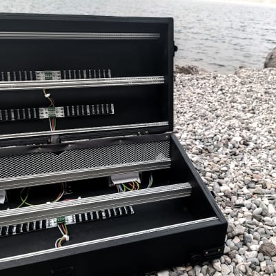 12U Eurorack Case Powered, 126 hp (or 84 or 104 hp)  patched resealable, modular synthesizer synth image 21