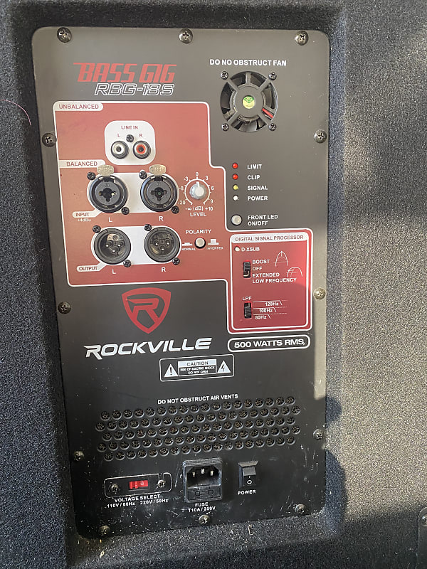 Pa Subwoofer Powered Rockville RBG10S 10