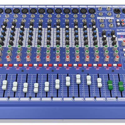 Midas DM16 16-channel Analog Mixer 16-channel Mixer with 12 Mic/Line Channels, 2 Stereo Channels, 3-band EQs, and 2 Aux Sends Free Shipping image 3