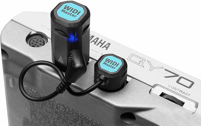 WIDI Master, Wireless MIDI Ultra Low Latency Bluetooth 5.0 MIDI DIN 5  Adapter with MIDI Thru and Merge for Synthesizer EWI Keytar Guitar Pedal  Digital