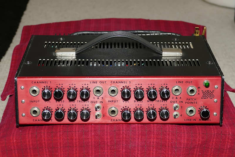 Walter Woods Amp 4 Channel, 350 Watt 1978 Red/Black | Reverb