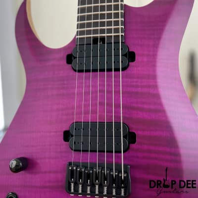Schecter John Browne Tao-7 Left-Handed 7-String Electric Guitar - Satin Trans Purple image 6