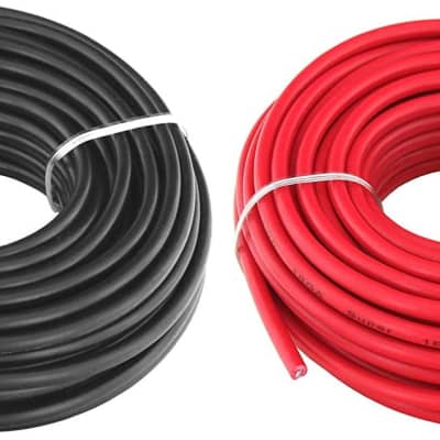 16 Gauge Red & Black Power Ground Stranded Wire Primary Cable 50