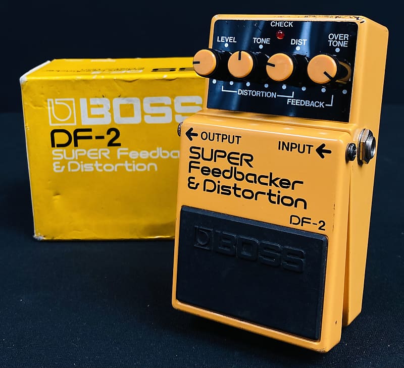 Boss DF-2 Super Feedbacker and Distortion Japan Black Label 1986