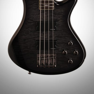 Schecter Stiletto Extreme-4 Electric Bass, See Thru Black image 2