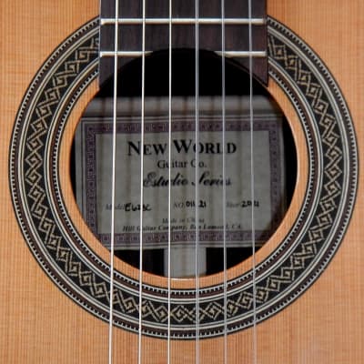 2021 Kenny Hill Estudio 628 short scale classical guitar. cedar top image 3