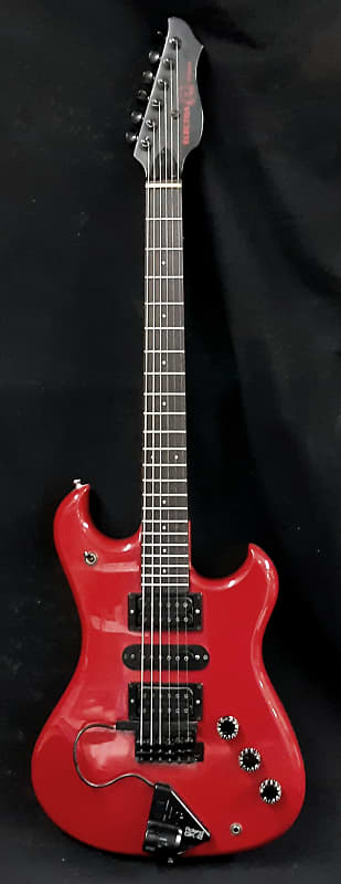 Rare Vintage Electra Phoenix  1980's Red Electric Guitar image 1