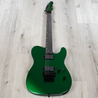 ESP USA TE-II FR Guitar, EMG 81-X / 85-X Pickups, Candy Apple Green Metallic image 3