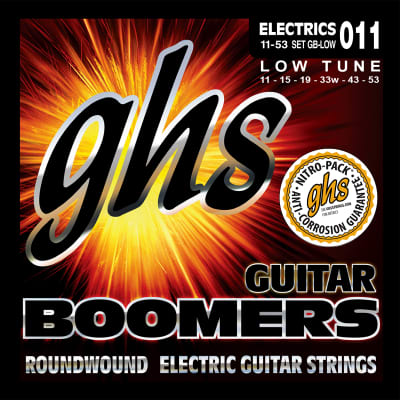 GHS Boomers Electric Guitar Strings GB-LOW 11-53 low tuned image 2