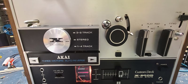 VTG AKAI X-200D Reel to Reel Tape Auto Reverse Custom Deck Recorder *Working