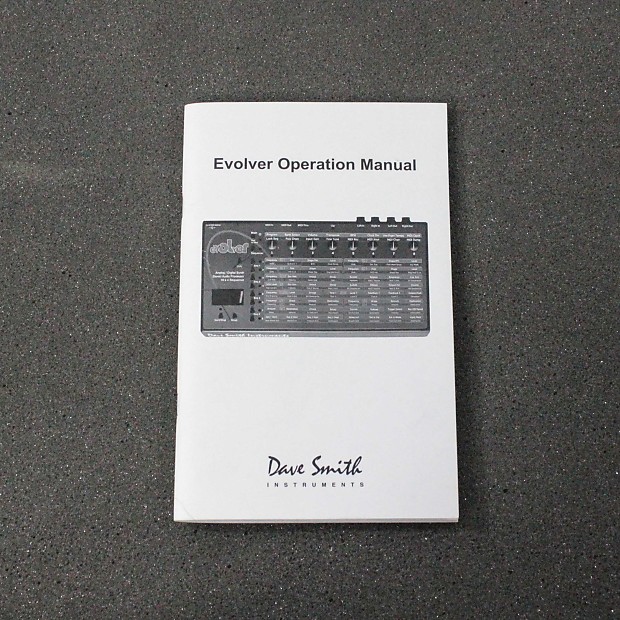 Dave Smith Instruments Evolver Operation Manual image 1
