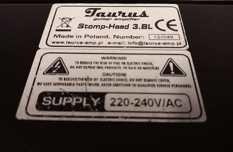 Taurus Stomp Head SH-3 Black Line guitar amplifier | Reverb