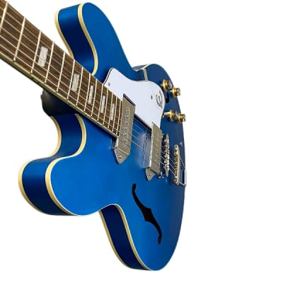 Epiphone Casino Hollowbody Electric Guitar - Worn Blue Denim image 3