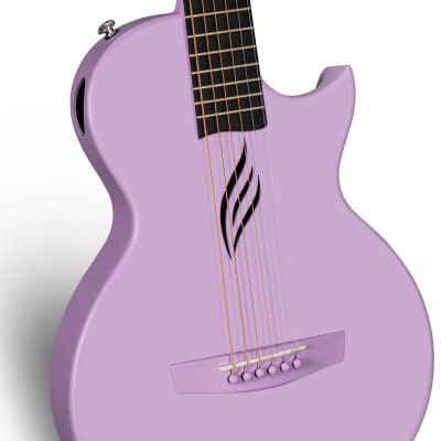 Enya Nova Go Carbon Fiber Acoustic Guitar Purple (1/2 Size) image 3