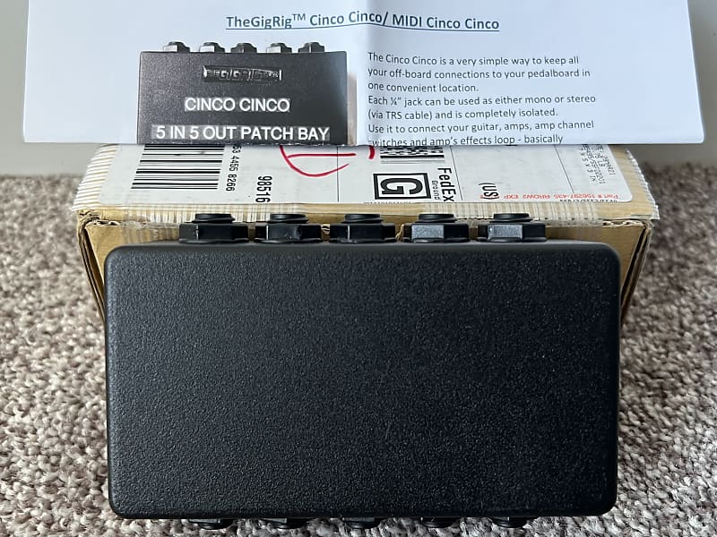 The GigRig Midi Cinco Patch (TheGigRig Pedalboard Interface) Reverb
