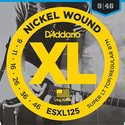 New D'Addario ESXL125 Steinberger Double Ball-End TransTrem Guitar Strings - ESXL125 - HeadlessUSA image 1
