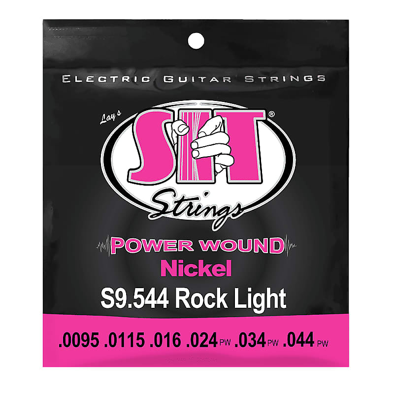 S.I.T. Power Wound Electric Guitar Strings - Rock Light 9.5-44 image 1